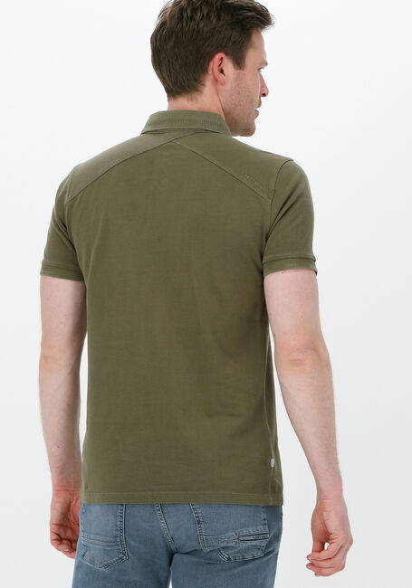 Olive CAST IRON Polo-Shirt SHORT SLEEVE POLO COTTON GD PIQUE - large