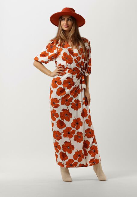 Orangene ANOTHER LABEL Maxikleid CAMILLE DRESS - large