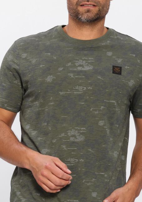 Gr&uuml;ne PME LEGEND T-shirt AOP COTTON SLUB - large