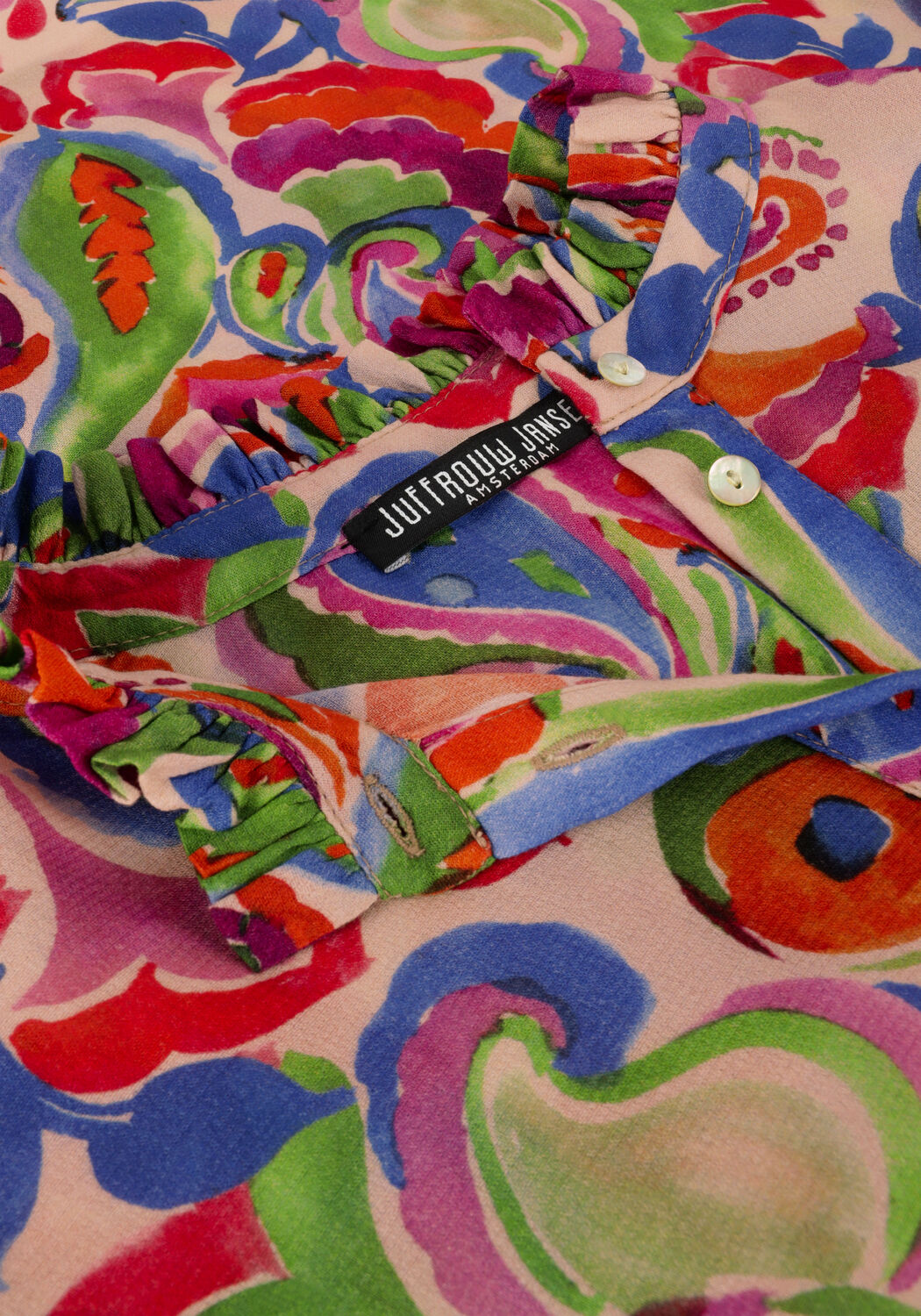 Mehrfarbige/Bunte JANSEN AMSTERDAM Midikleid DEVA - large