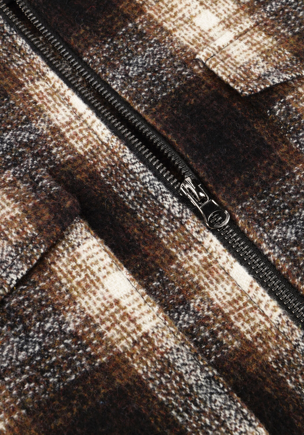 Braune ANERKJENDT Overshirts AKHANKY WOOL OS - large