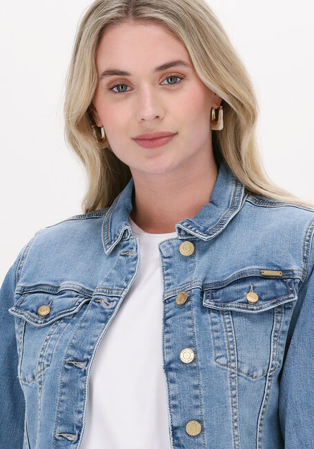 Blaue SUMMUM Jeansjacke BASIC DENIM JACKET TWILL STRET - large