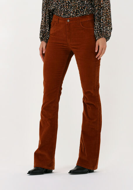 Cognacfarbene FABIENNE CHAPOT Schlaghose EVA CURDUROY FLARE TROUSERS - large