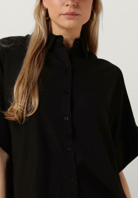 Schwarze ALIX THE LABEL Blusen LADIES WOVEN LINEN OVERSIZED BLOUSE - large