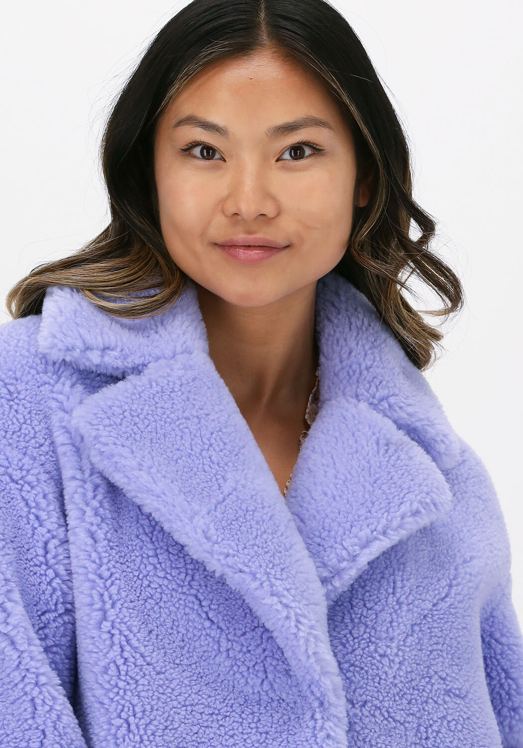 Lavender teddy clearance coat