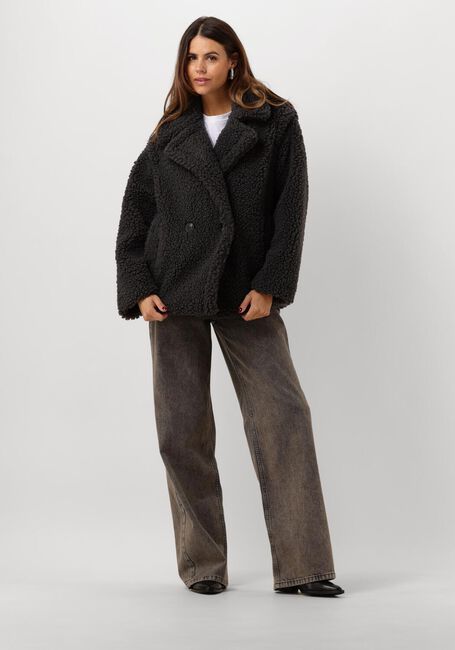 Schwarze UGG Teddy-Jacke GERTRUDE SHORT TEDDY COAT - large