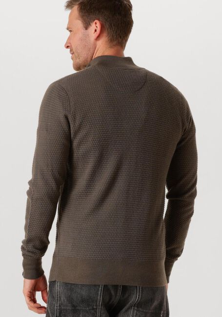 Olive BUTCHER OF BLUE Pullover STRUCTURE HALFZIP - large