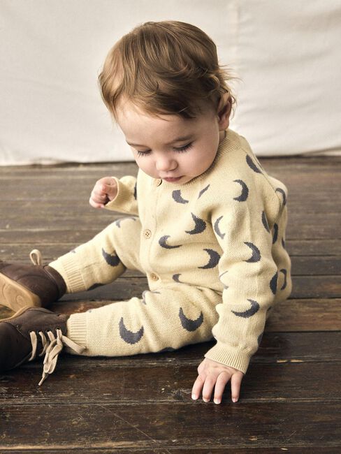 Sand LIL' ATELIER Strickjacke NBMLULIO KNIT CARD LIL - large