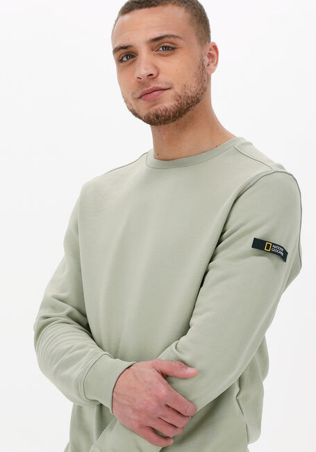 Grüne NATIONAL GEOGRAPHIC Sweatshirt FOUNDATION ORGANIC CREWNECK - large