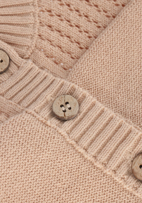 Beige QUINCY MAE Strickjacke POINTELLE KNIT CARDIGAN - large