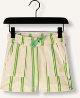 Weiße CARLIJNQ Kurze Hose STRIPES GREEN -SHORT LOOSE FIT Weiße CARLIJNQ Kurze Hose STRIPES GREEN -SHORT LOOSE FIT - medium