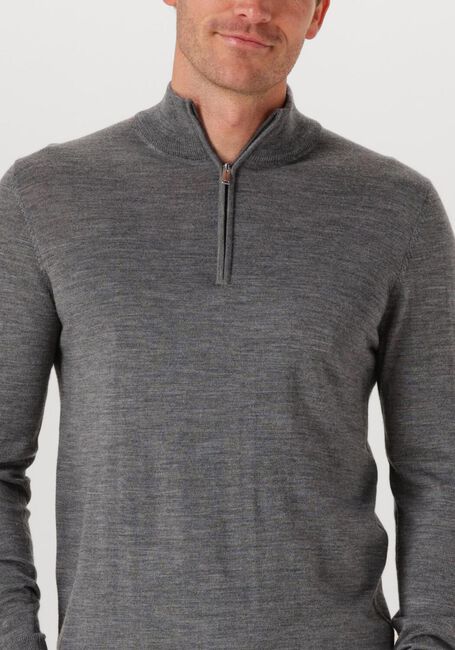 Graue PROFUOMO Pullover PULLOVER HALF ZIP MERINO - large