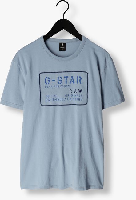 Hellblau G-STAR RAW T-shirt APPLIQUE MULTI TECHNIQUE R T - large