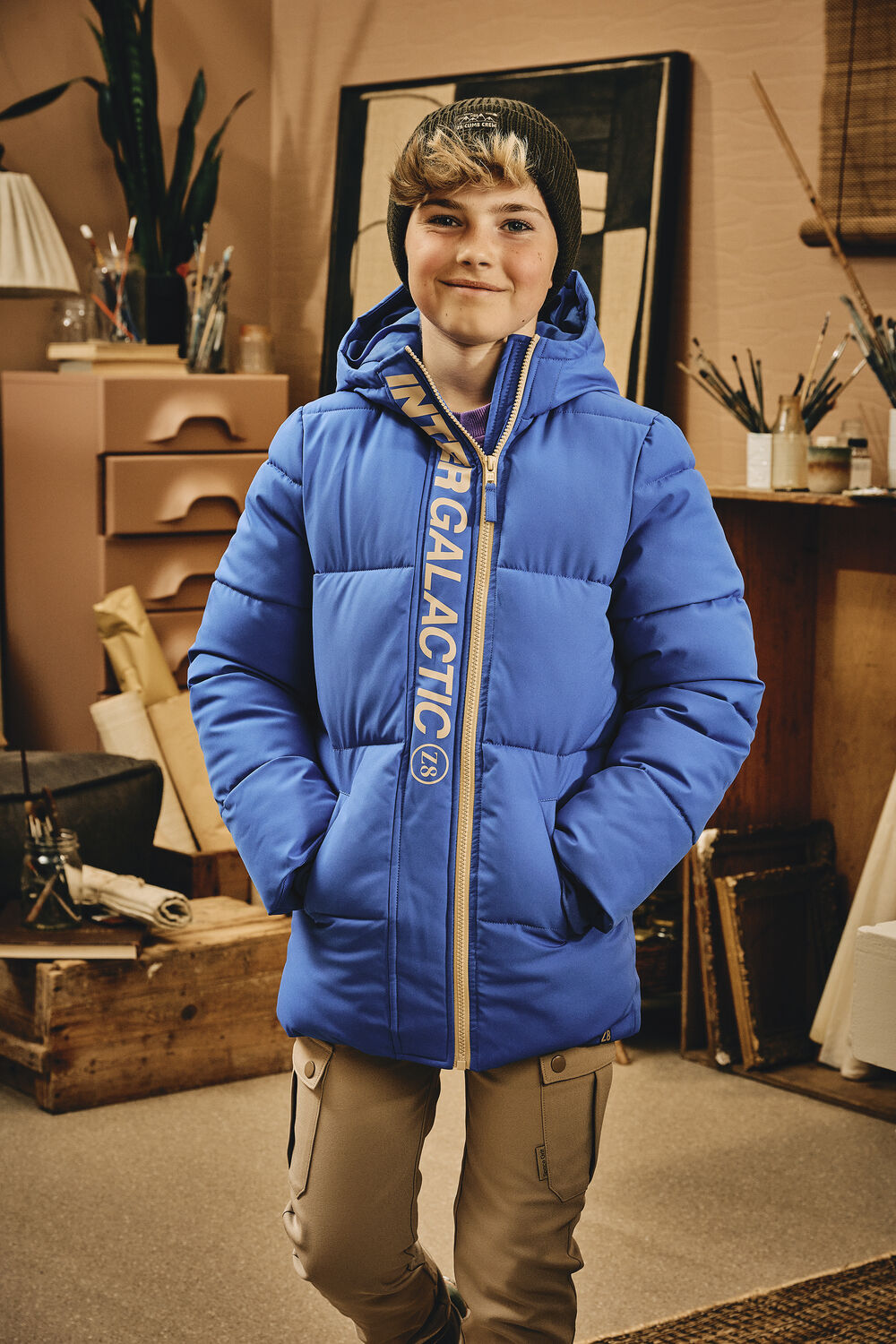 Blaue Z8 Wattierte Jack IDRIS - large