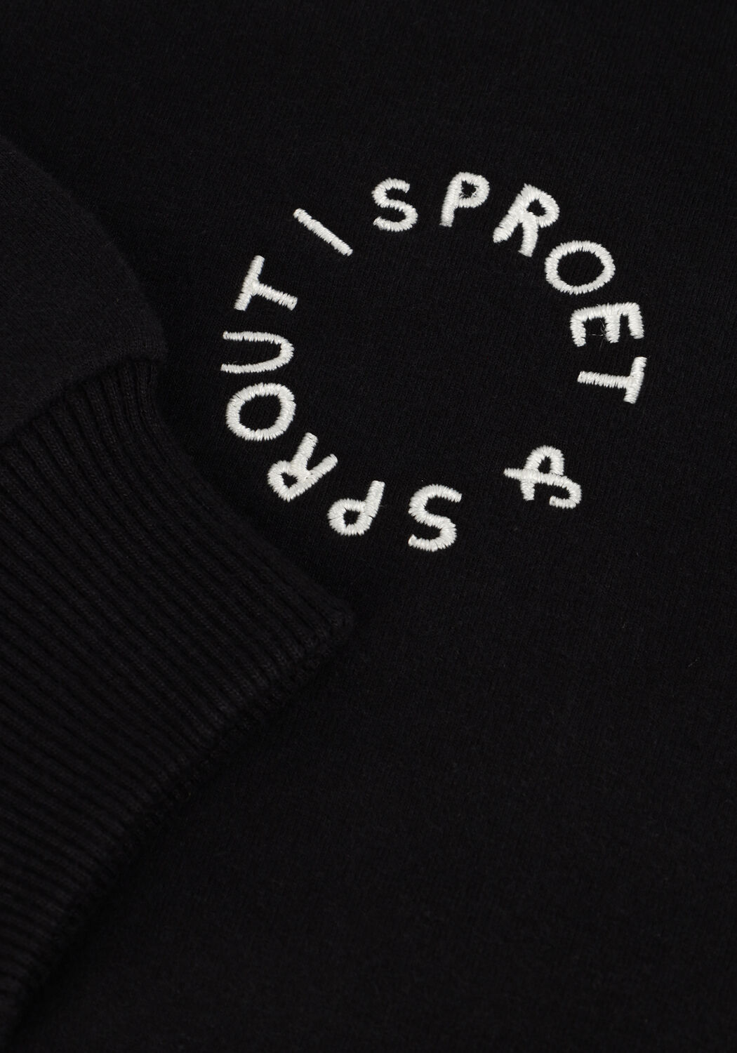 Schwarze Sproet & Sprout Pullover SWEATSHIRT SPROET CHEST PRINT - large