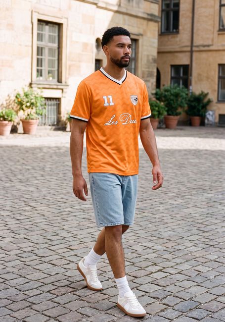 Orangene LES DEUX Polo-Shirt NETHERLAND FOOTBALL JERSEY - large