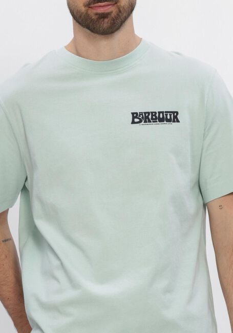 Hellblau BARBOUR T-shirt FROME RELAXED GRAPHIC - large