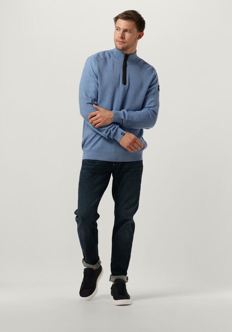 Hellblau VANGUARD Pullover HALP ZIP COLLAR COTTON STRUCTURE - large