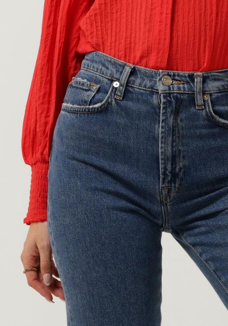 Blaue 7 FOR ALL MANKIND Straight leg jeans LOGAN STOVEPIPE BLAZE WITH RAW CUT HEM - large