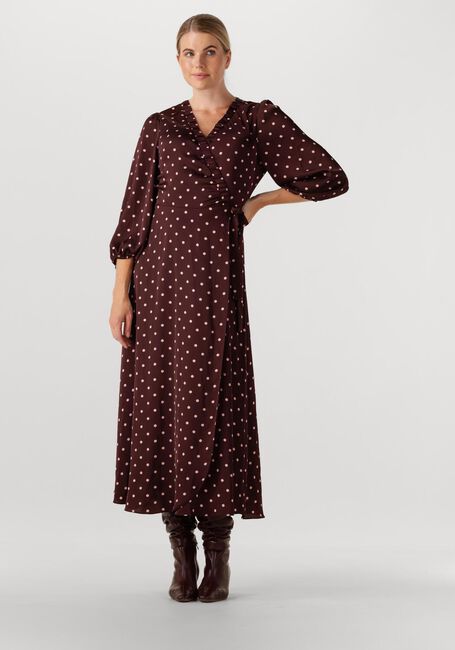 Bordeaux NEO NOIR Midikleid MALINGA DOT DRESS - large
