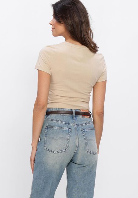 Sand TOMMY JEANS T-shirt TJW SLIM LINEAR TEE EXT - large