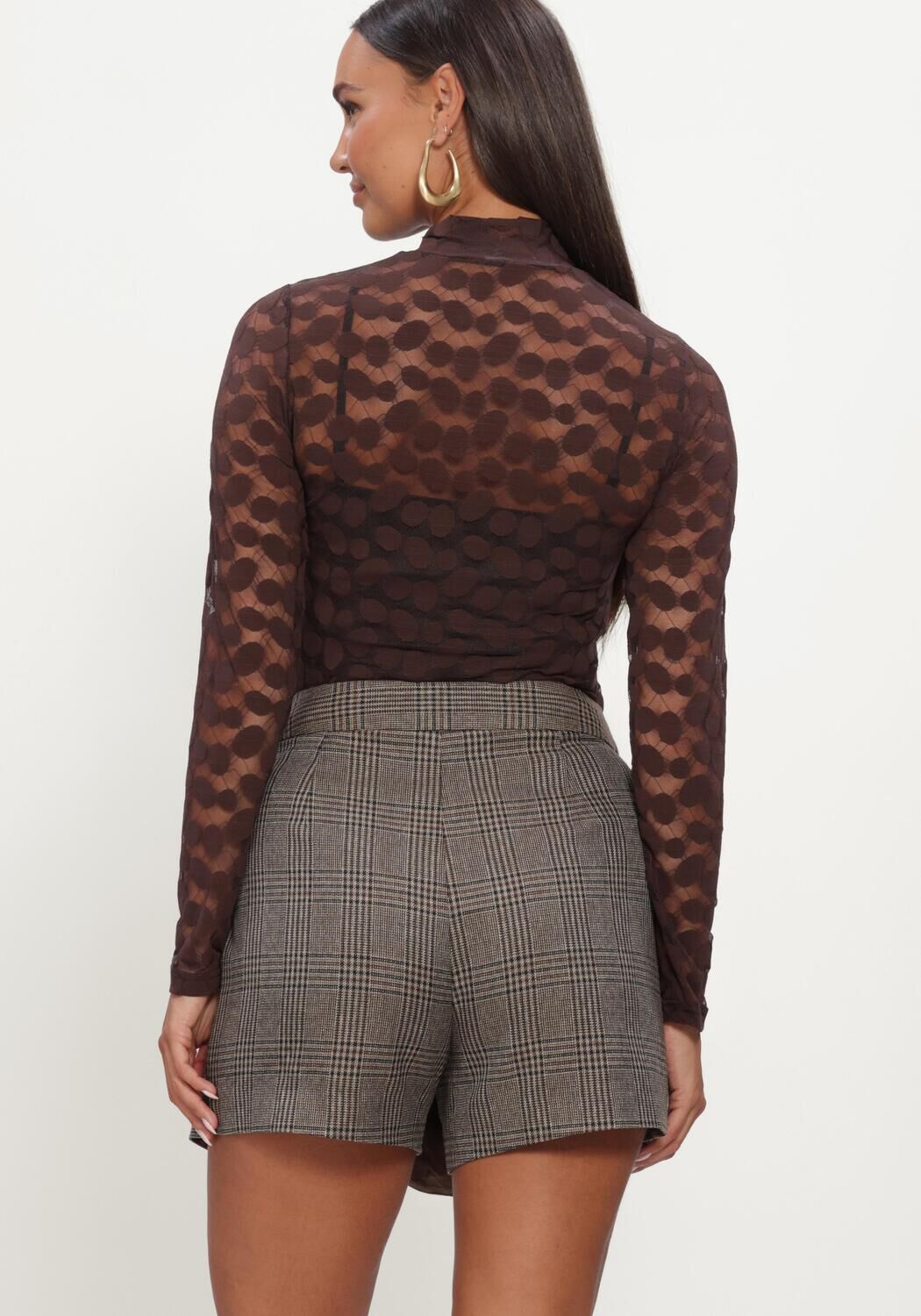 Braune CO'COUTURE Top PENOLACC TURTLENECK BLOUSE - large