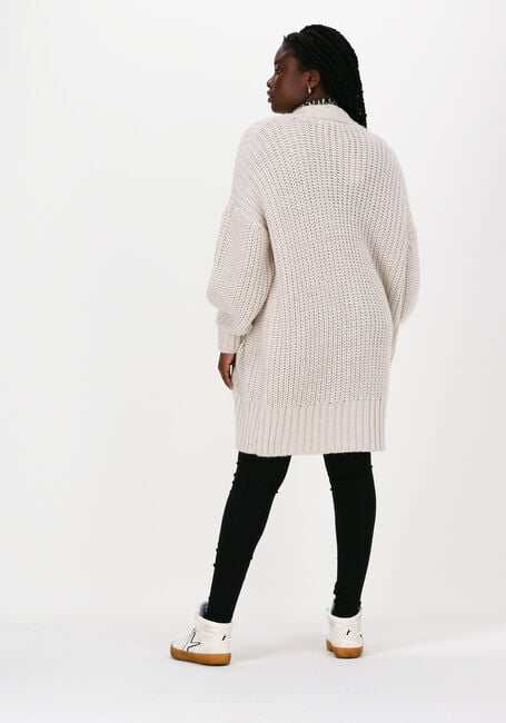 Weiße SUMMUM Strickjacke CARDIGAN CHUNKY MELANGE KNIT - large