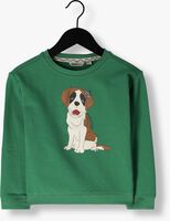 Grüne MOODSTREET Sweatshirt CHEST PRINT SWEATER - medium