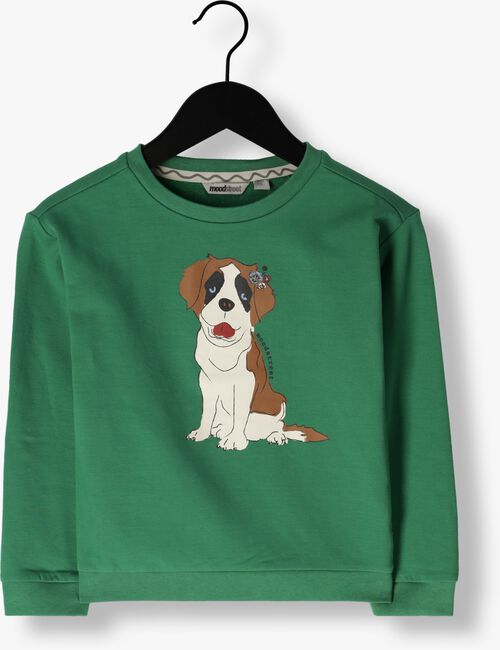Grüne MOODSTREET Sweatshirt CHEST PRINT SWEATER - large