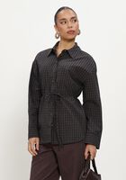 Braune OBJECT Blusen OBJDELVA L/S LO SHIRT
