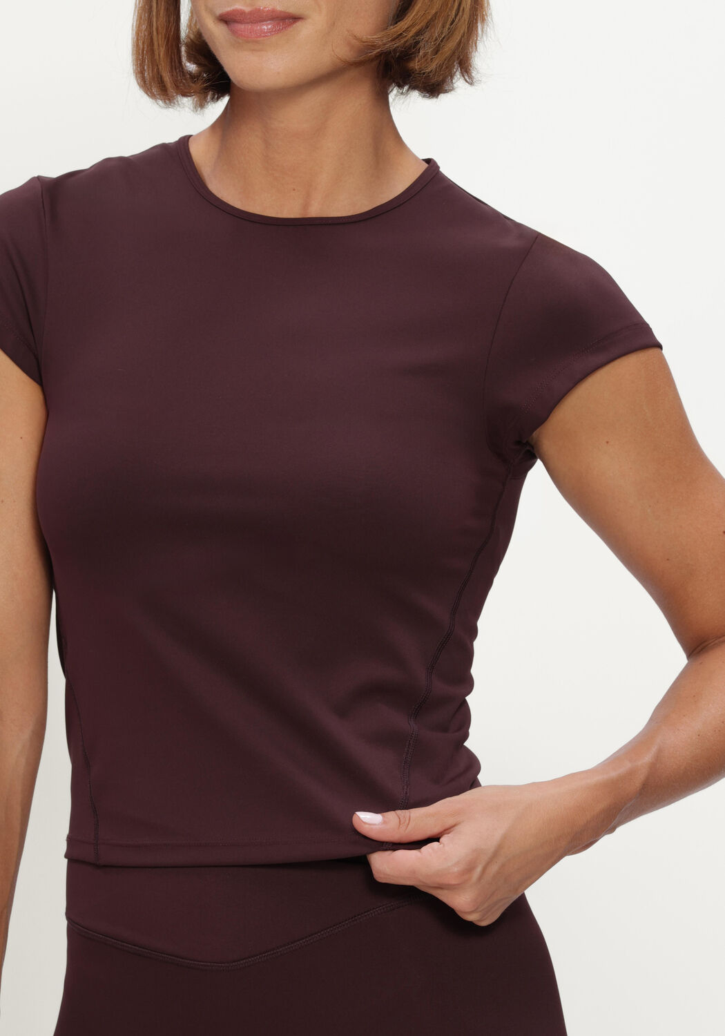 Bordeaux NEO NOIR Top ETTIA BABY TEE - large