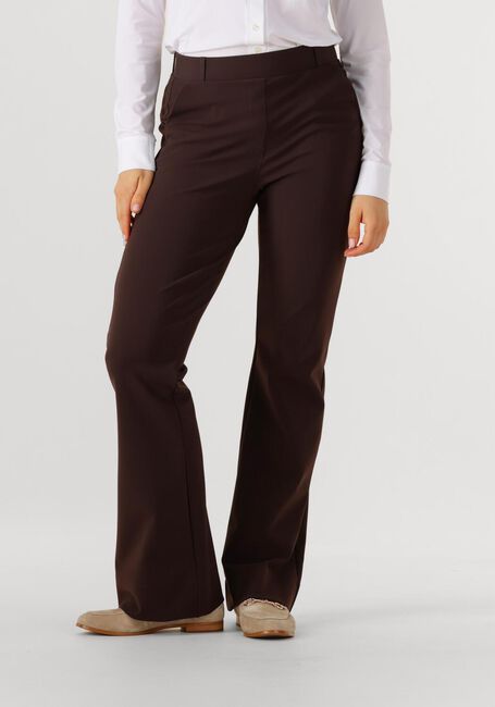 Braune STUDIO ANNELOES Schlaghose FLAIR BONDED TROUSERS - large