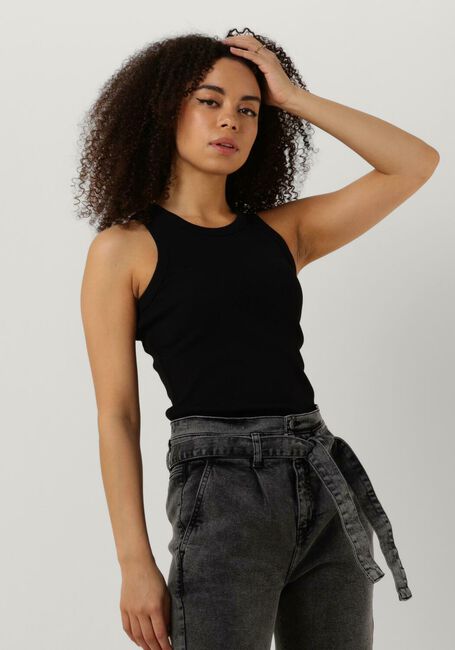 Schwarze ESM&Eacute; STUDIOS Top BLOSSOM RACERBACK RIB TANK - large