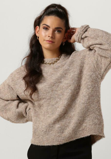 Sand NOTRE-V Pullover NV-CLARICE BOUCLE KNIT BLOUSE - large