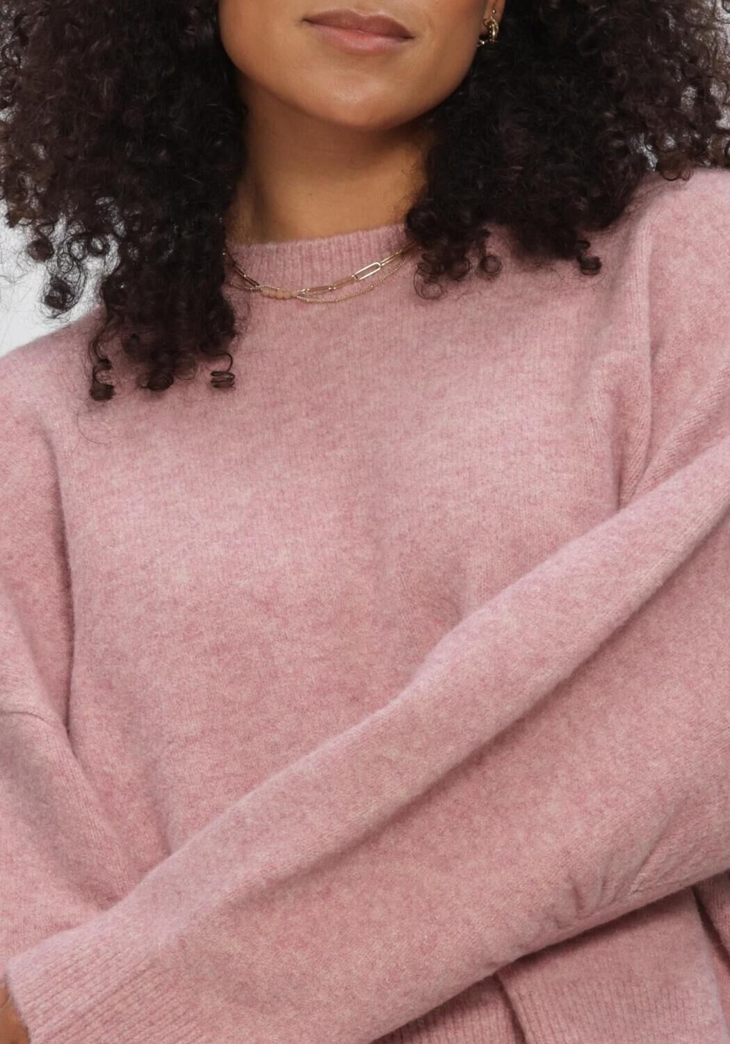 Hell-Pink SUMMUM Pullover BOXY SWEATER WOOL - large