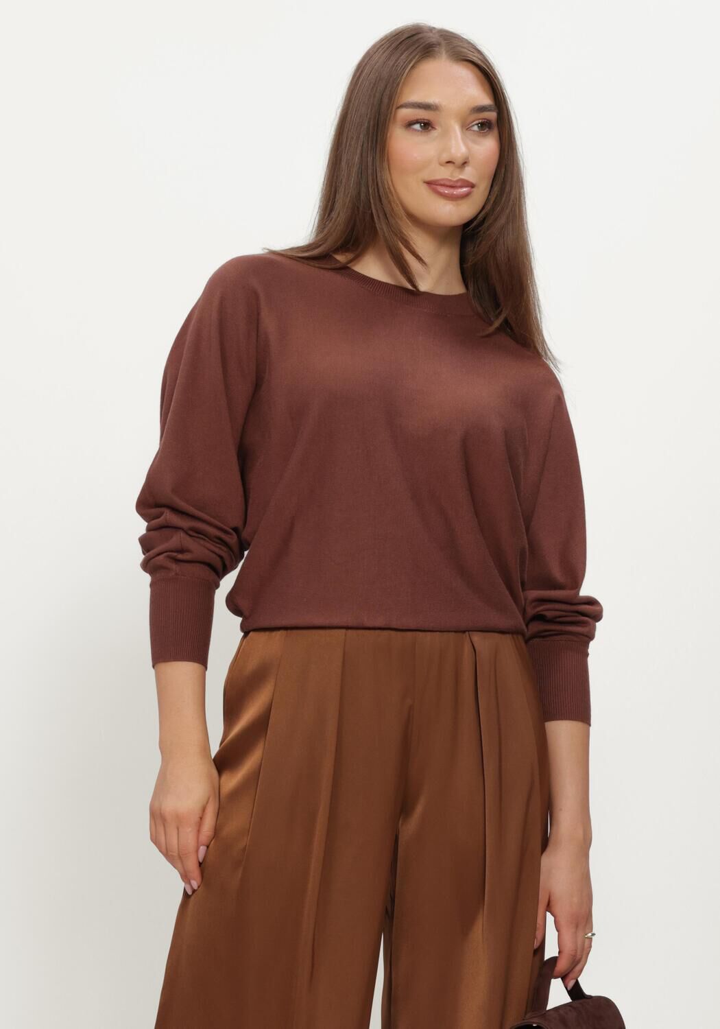 Braune MINUS Pullover MSDANA BAT SLEEVE KNIT PULLOVER - large