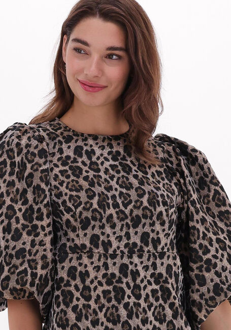 Braune CO'COUTURE Minikleid YOYO ANIMAL DRESS - large
