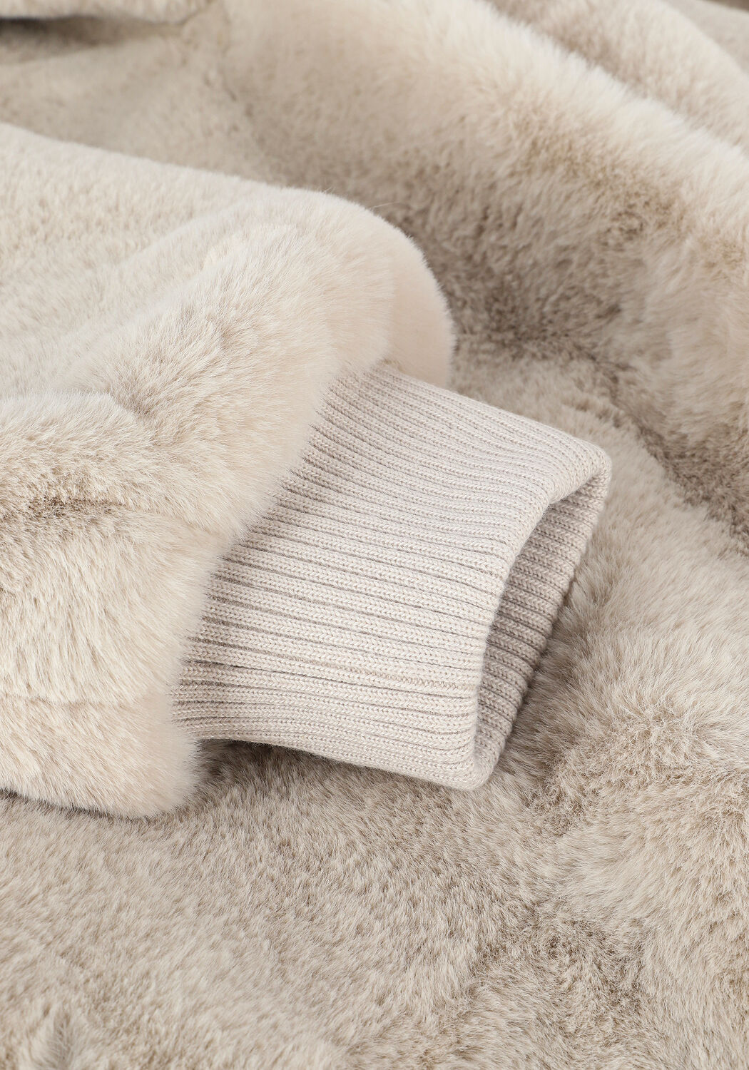 Ecru MOSCOW Fake-Fur-Jack NADJANA - large