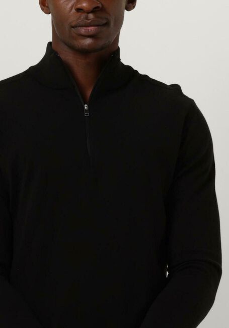 Schwarze SELECTED HOMME Pullover SLHBERG HALF ZIP CARDIGAN NOOS - large