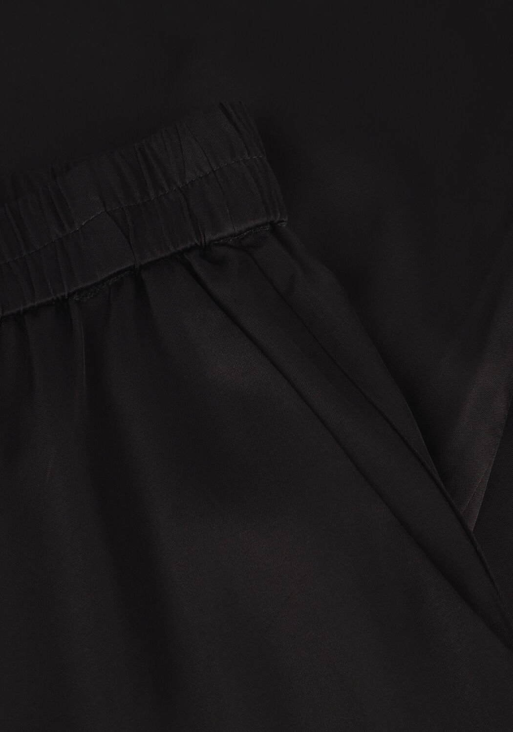 Schwarze ALIX THE LABEL Hose LADIES WOVEN SATIN BEADED PANTS - large