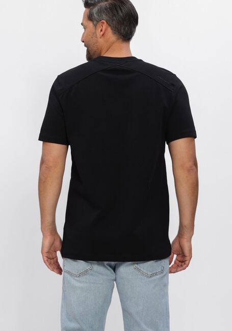 Schwarze CAST IRON T-shirt REGULAR FIT INTERLOCK - large