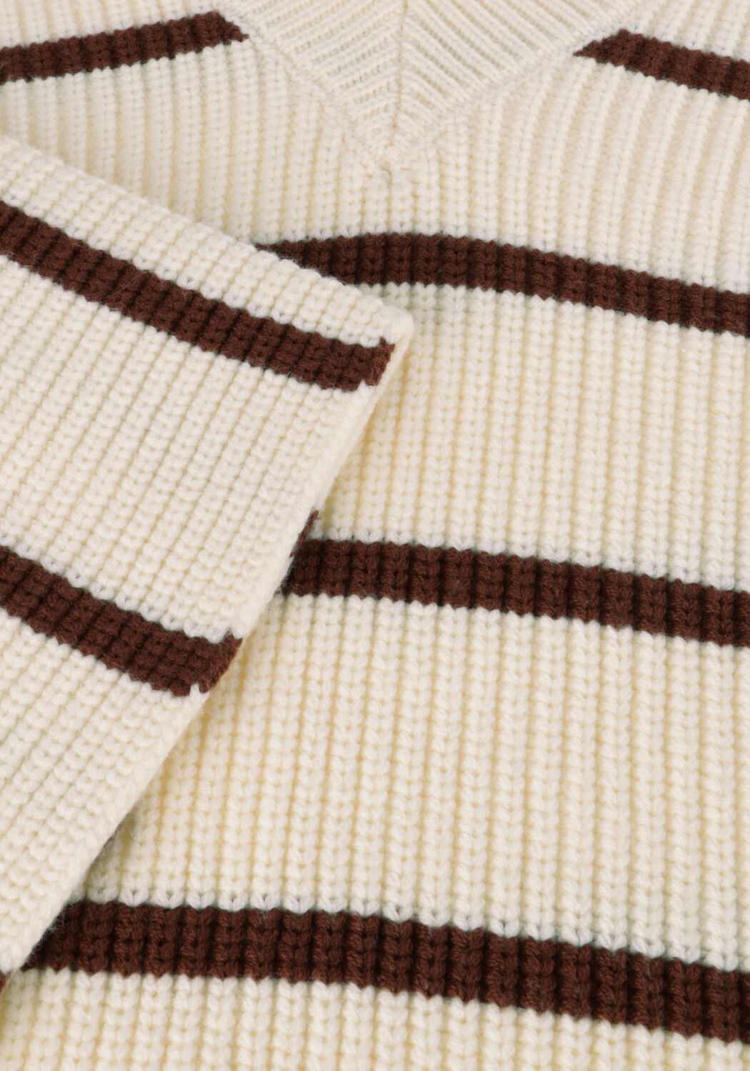 Ecru GESTUZ Pullover SEBAGZ V-NECK PULLOVER - large