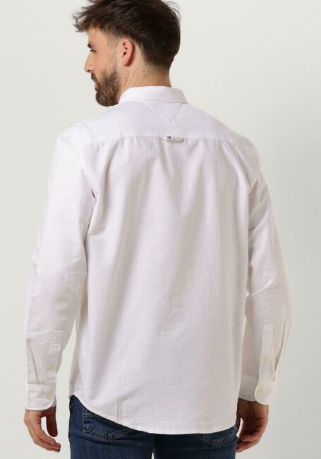 Weiße TOMMY JEANS Klassisches Oberhemd TJM REG OXFORD SHIRT - large