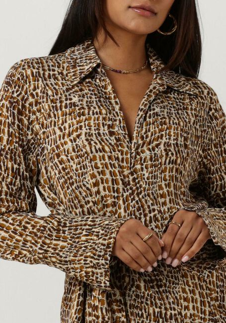 Braune SECOND FEMALE Minikleid POLINE WRAP DRESS - large