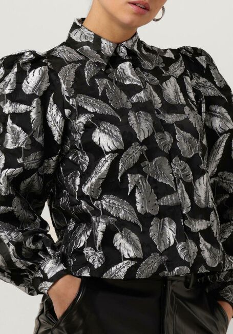 Silberne SELECTED FEMME Blusen SLFPAULA-ELANI SILVER LEAF JACKET B - large