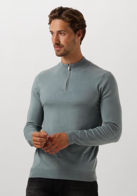 Blaue PURE PATH Pullover REGULAR FIT KNITWEAR HALFZIP803 - large