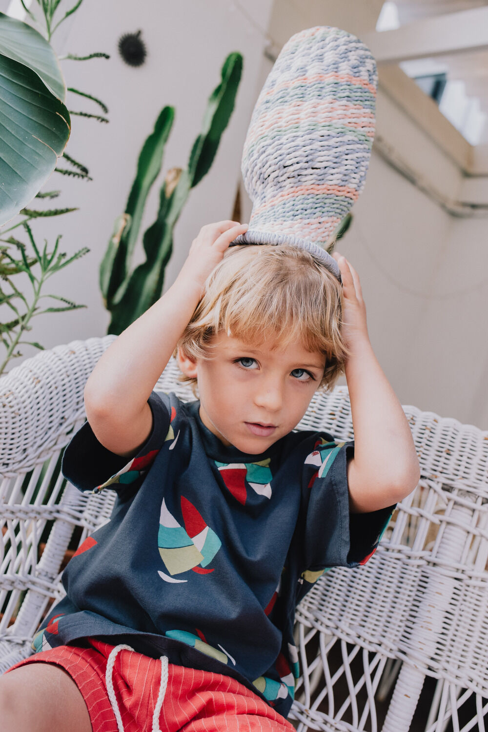 Graue L&Ouml;TIEKIDS T-shirt S25-122-17 - large