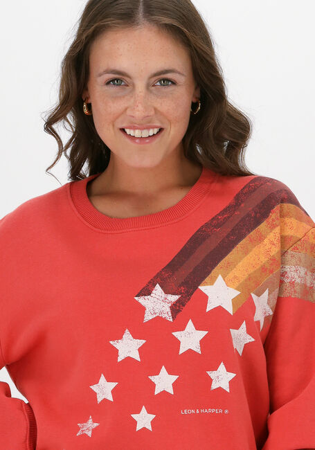 Rote LEON & HARPER Sweatshirt SORTIE JC55 COMET - large