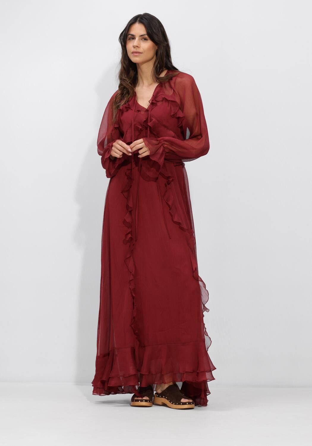 Bordeaux DANTE6 Maxikleid ELIVIA CHIFFON MAXI DRESS - large