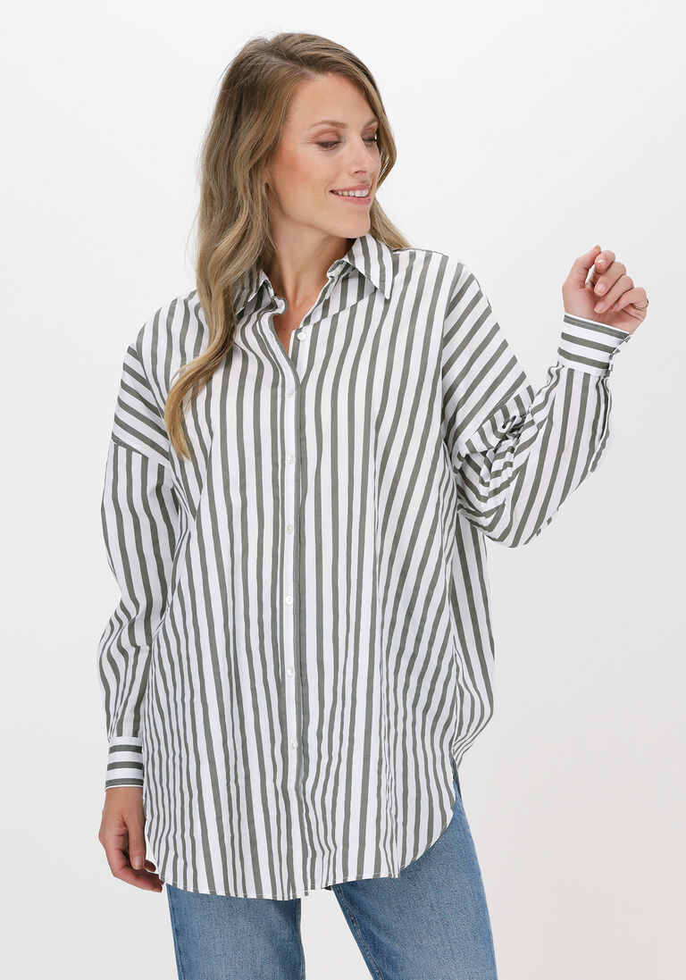 weiße selected femme bluse slfphoenix ls long shirt w